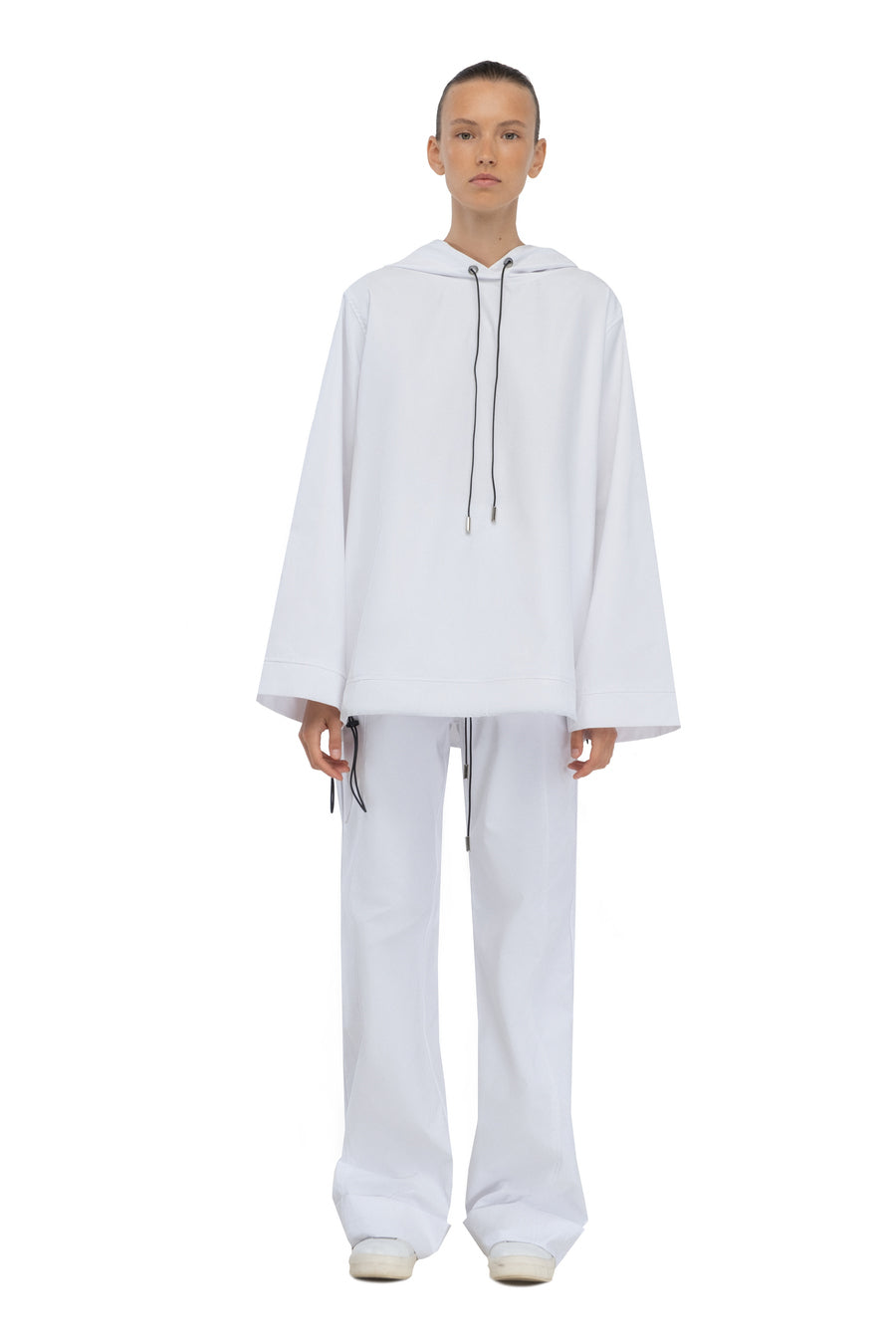White Flared Trousers Tracksuit